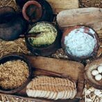 Voedsel in de ijzertijd (klik voor een uitvergroting)