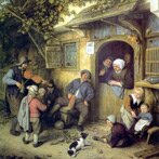 A van Ostade: De Vioolspeler (klik voor een uitvergroting)